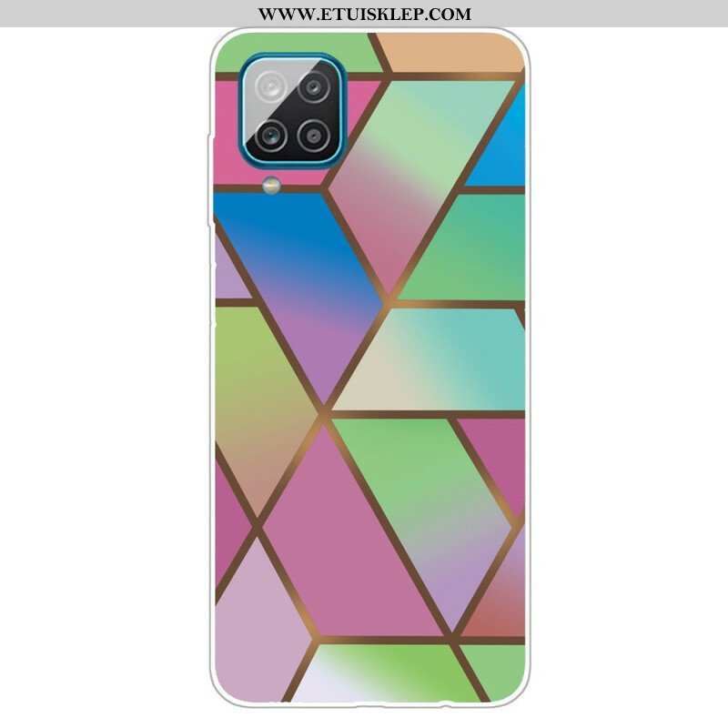 Etui do Samsung Galaxy M12 / A12 Geometryczny Marmur